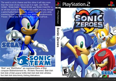 Sonic Zeroes Playstation 2 Box Art Cover By Espiovx