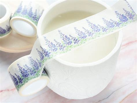 purple violet floral wide washi tape 30mm masking tape etsy floral washi washi tape washi