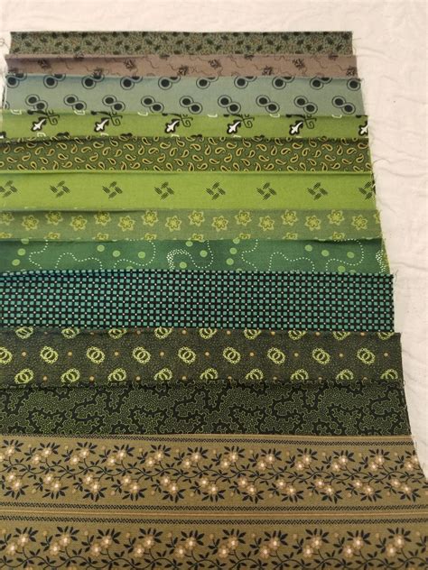 Evergreen Tree Fabric Bundle Of 12 Assorted Prints In Quarter Etsy
