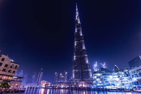 Burj Khalifa Dubai Night Wallpaperhd World Wallpapers4k Wallpapers