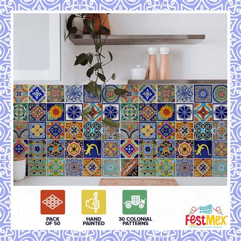 Genuine Mexican Talavera Tiles 4x4 Hand Painted Customize Etsy