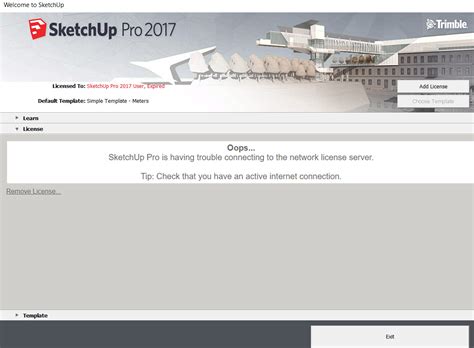 Installingopening Sketchup Make 2017 Prompts Sketchup Pro License