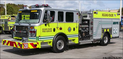 Miami Dade Fire Rescue Engine 20 Is A 2015 Rosenbauer Commander 1250