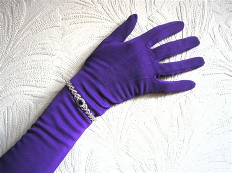 Long Purple Opera Gloves 2814516 Weddbook