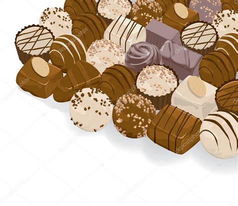 Chocolates Surtidos Vector Gráfico Vectorial © Siuwing Imagen 27693009