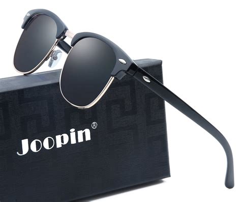 Joopin Semi Rimless Polarized Sunglasses Women Men Brand Vintage Glasses Plaroid Lens Sun