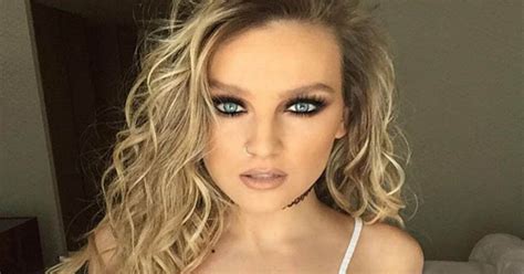 little mix s perrie strips to just her bra for sizzling selfie daily star