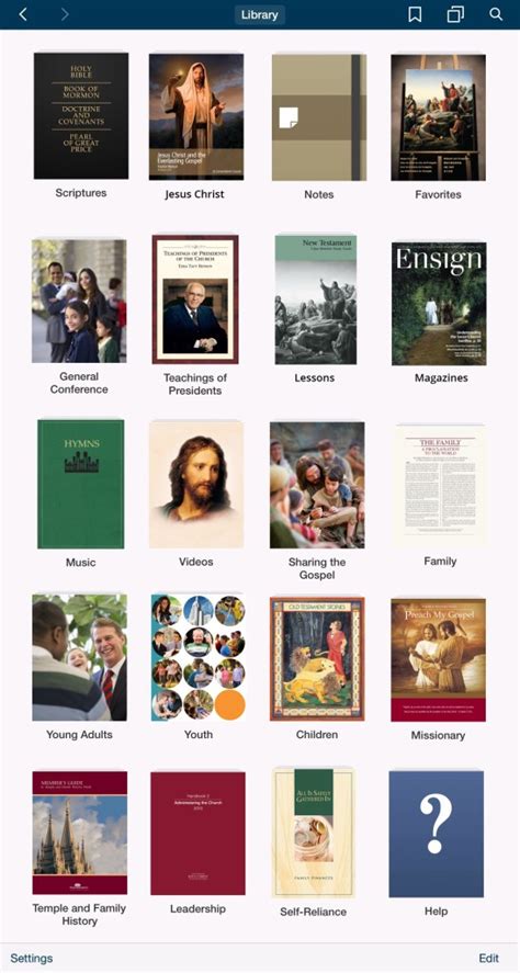 Gospel Library Main Screen Lds365 Resources From The Church And Latter