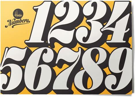 I Find These Retro Numbers From The US Type Foundry House Industries Very Attractive The Font