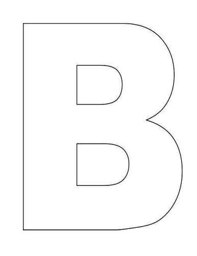 Printable Letter B Stencils Birthday Letter