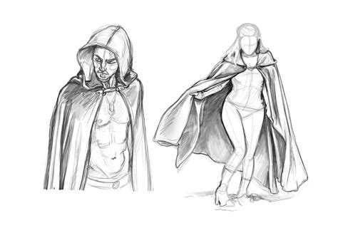 Cloak Drawing Reference And Sketches For Artists