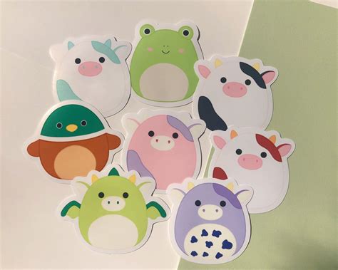 Squishmallow Stickers Laptop Sticker Cute Stickers Etsy