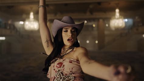 Dua Lipa Love Again Music Video Future Nostalgia Cowboy Pink Wonderland