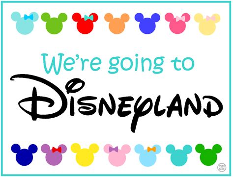 Youre Going To Disneyland Free Printable How A Great Way To Tell Your
