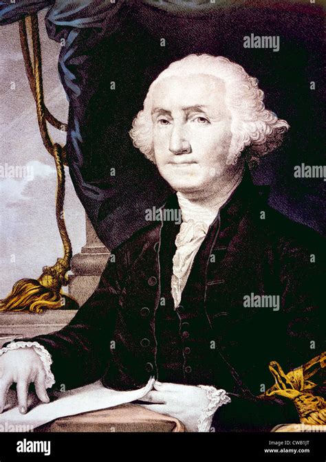 George Washington 1732 1799 Us President 1789 1797 Lithograph