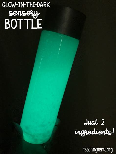Glow In The Dark Sensory Bottle Glitter Sensory Bottles Sensory