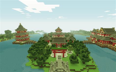 Chinese Temple Of Jìng Hú Timelapse Minecraft Project