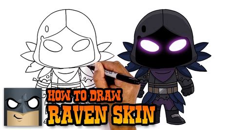 Skin Raven Skin Fortnite Drawing Easy