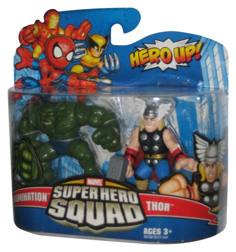 Marvel Super Hero Squad 2006 Abomination And Thor Figure Set 2 Pack