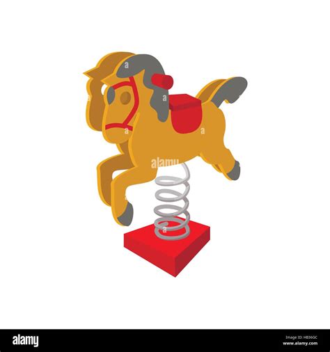 Rocking Horse Cartoon Icon Stock Vector Image And Art Alamy