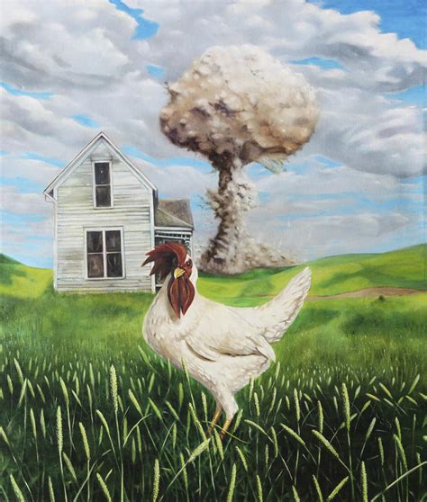 Chicken Little Did You Know Painting By Darren Mulvenna Fine Art America