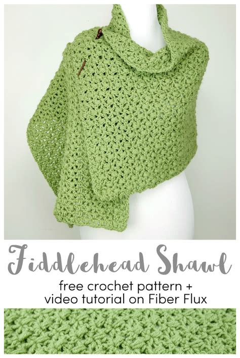 Fiddlehead Shawl Free Crochet Pattern Video