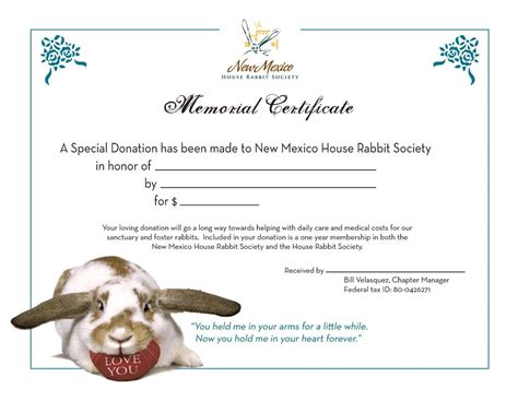 New mexico driver's license or new mexico photo id. Memorial Certificate Now Available! - New Mexico House Rabbit Society