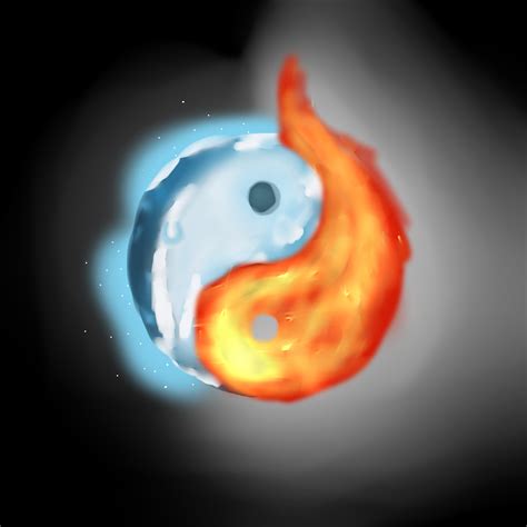 Fire And Ice Yin Yang By 13crazygir On Deviantart