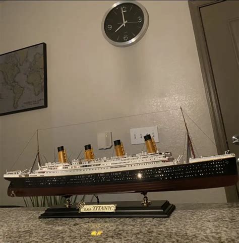 RMS TITANIC OCEAN Liner Model White Star Line Cruise Ship Boat New PicClick UK