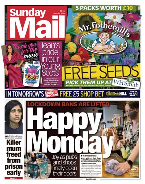 sunday mail april 25 2021 newspaper get your digital subscription