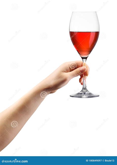 woman hand holding red wine glass isolated on white stock image image of food glass 180849097