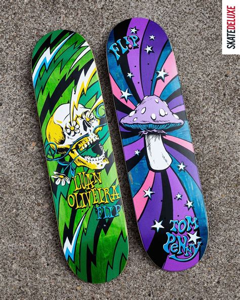 Flip Skateboards Blast Deck Series Skateboard Deck Art Skateboard