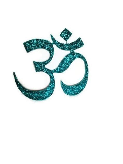 Glittery Sanskrit Om Ohm Aum Sign Wall Hanging By Thelettery