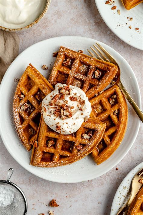 Craving Fall Waffles Look No Further These Homemade Pumpkin Waffles