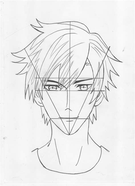 How To Draw A Anime Boy Face Step By Step Anime Face Drawing Drawing
