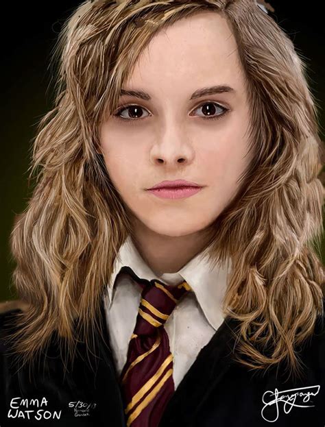 Hermione Granger Emma Watson Digital Painting On Behance