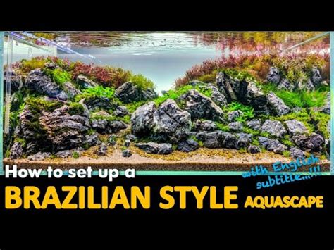 BRAZILIAN STYLE Aquascape Step By Step With ENG Subs YouTube