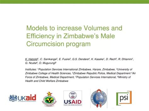 Ppt Models To Increase Volumes And Efficiency In Zimbabwes Male
