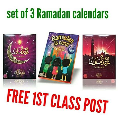 3 X Pack Of Ramadan Chocolate Countdown To Eid Calendar New 2023 Muslim