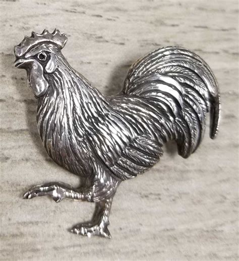 Rooster Sterling Silver Pendant By Anna King Jewelry Jewelry By Glassando