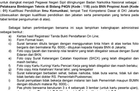 Contoh Surat Lamaran Kerja Badan Intelijen Negara Delinewstv