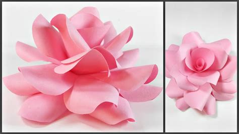 Paper Flowers Rose Diy Tutorial Easy For Childrenorigami Flower