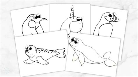 Printable Arctic Animal Coloring Book Simple Mom Project