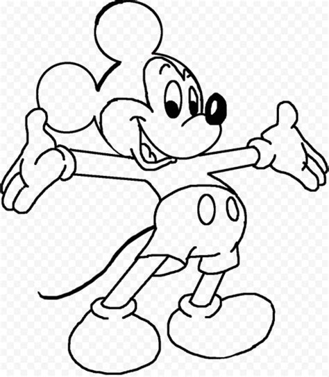 Drawing Art Line Mickey Mouse PNG Image Citypng