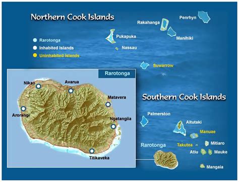 Map Of Cook Islands Cook Islands Oceania Mapsland Maps Of The World