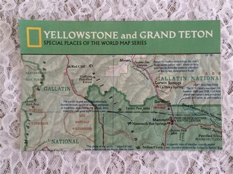 Yellowstone And Grand Teton National Geographic Map Poster