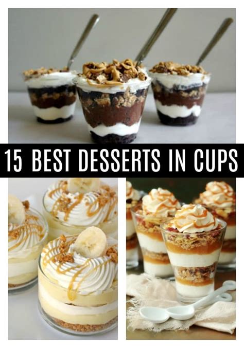These easy individual trifles, perked up with a shot of ginger wine and layered with jamaican ginger cake and tropical fruits, are the perfect ending to christmas dinner. 15 Best Desserts in Cups - Dessert Cups - Pretty My Party