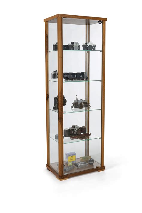 235 Glass Display Case Adjustable Shelves Locking Ships