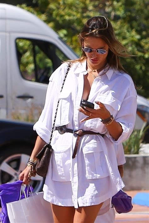 Alessandra Ambrosio In White Shirt Out In Malibu 07 Gotceleb
