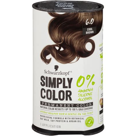 Schwarzkopf Simply Color Permanent Hair Color 60 Cool Brown